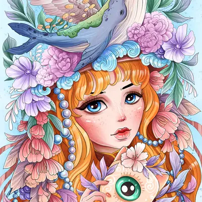 Girl with mask