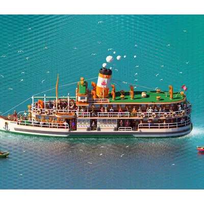 FRACTAL ISTANBUL - STEAMBOATS - KALENDER