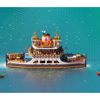 FRACTAL ISTANBUL - FERRYBOAT - HAREM