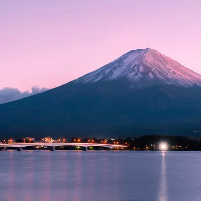 Mt. Fuji and the Night Road