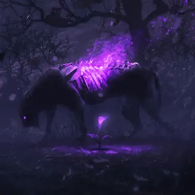 Never Fall (purple rose)