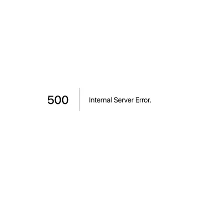 500 | Internal Server Error.