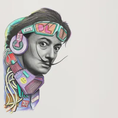 #3 CYBER DALI (pencil drawing)