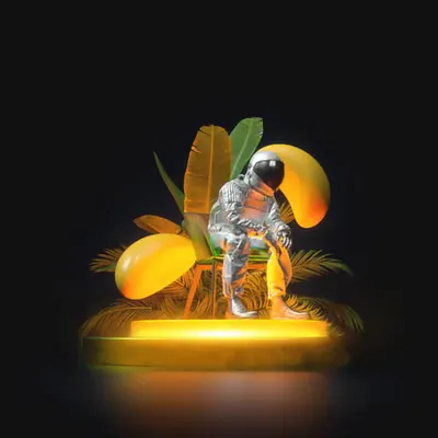 Spaceman in his element
