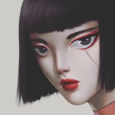 The girl with a Scar