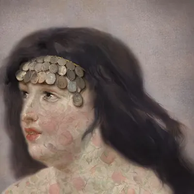 Girl with a Coin Headband