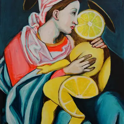 Citrus Madonna after Il Rosso