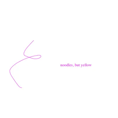 noodles, but yellow