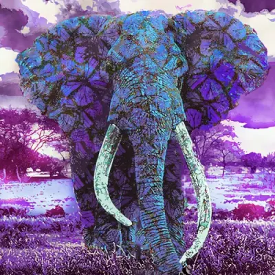 The Last Magnificent Big-Tusker Elephant