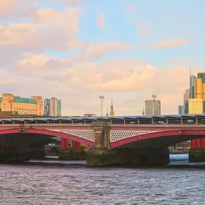 London panorama with the St Paul's Cathedral 