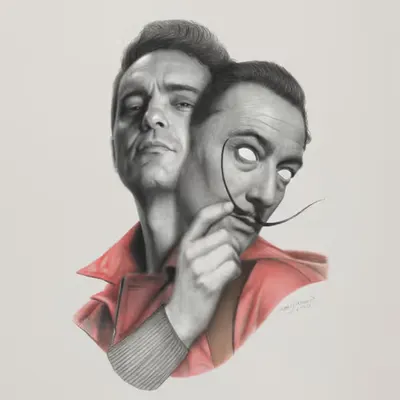 BERLIN X SALVADOR DALI MASK UHD (PENCIL DRAWING)