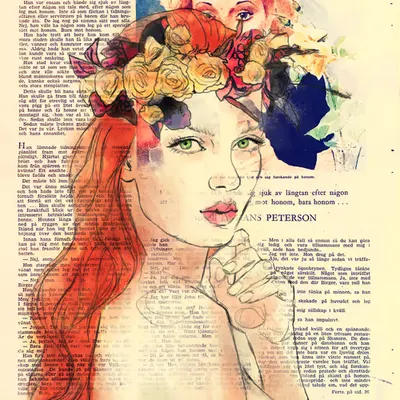 Vintage Girl "Spring"