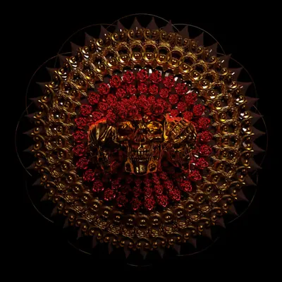 rose in skull