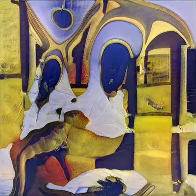 Masked Mural - AI Renaissance Painting