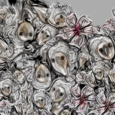 Unknown Face Bloom  / J3064