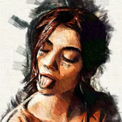 With your tongue out #1