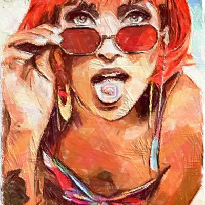 With your tongue out #2