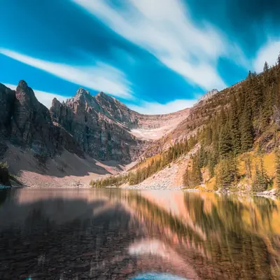 Lake Agnes Cloudscape (Workflow Series #2)