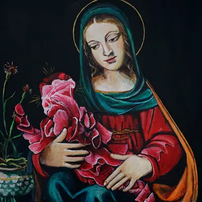 Madonna of Carnations after Luini