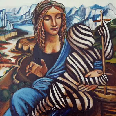 Zoo Madonna after Da Vinci