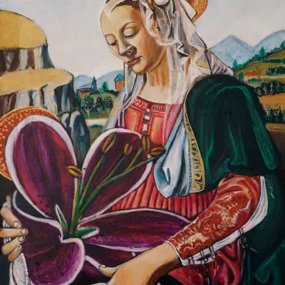 Madonna of the Lily after Verrocchio
