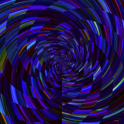 Vortex in Blue