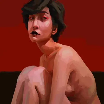 As red as a woman