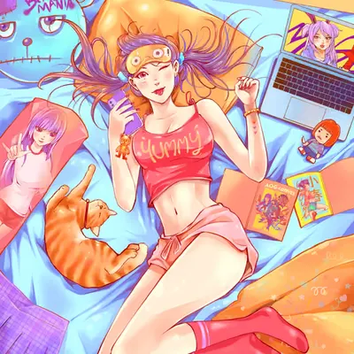 Koharu chan's lazy day  😉  小春ちゃんの怠惰な日