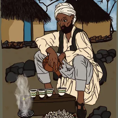 Man with Jebena ::