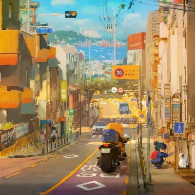 Seaside town