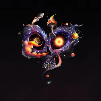 Skull of Hearts (Dark Mode)