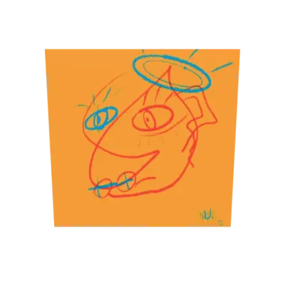 Orange Self Portrait