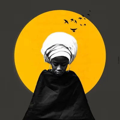 Meditation of a little african princess