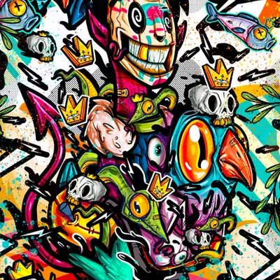 Acid colored dots!