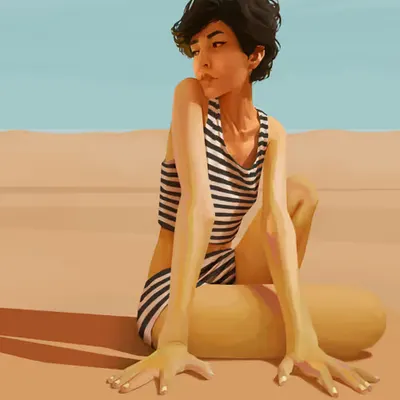 One with desert