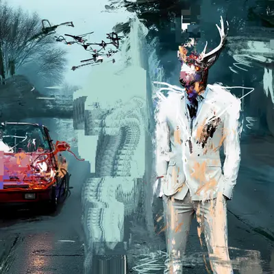 THE WHITE STAG OF DRONE TOWN