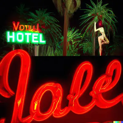 MISS AL SIMPSON X DALL-E 2 - LOST MOTEL 16