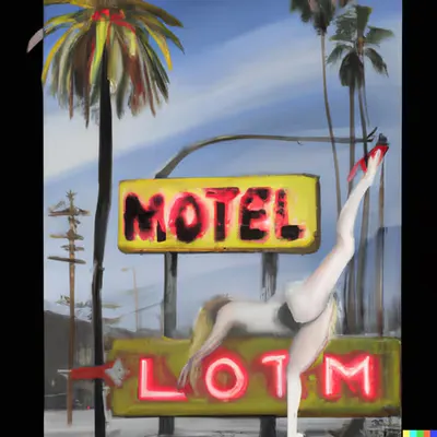 MISS AL SIMPSON X DALL-E 2 - LOST MOTEL 18