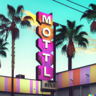 MISS AL SIMPSON X DALL-E 2 - LOST MOTEL 20