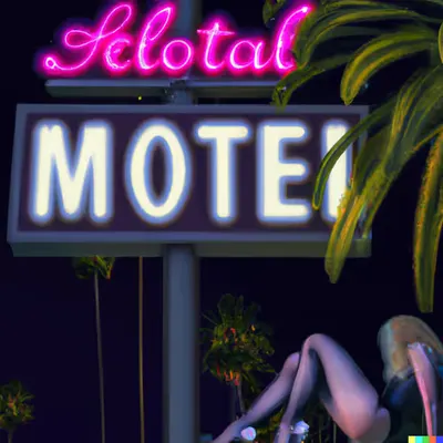 MISS AL SIMPSON X DALL-E 2 - LOST MOTEL 32