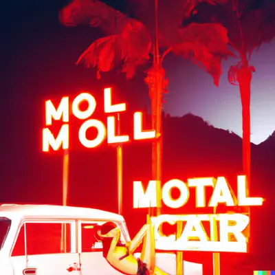 MISS AL SIMPSON X DALL-E 2 - LOST MOTEL 33