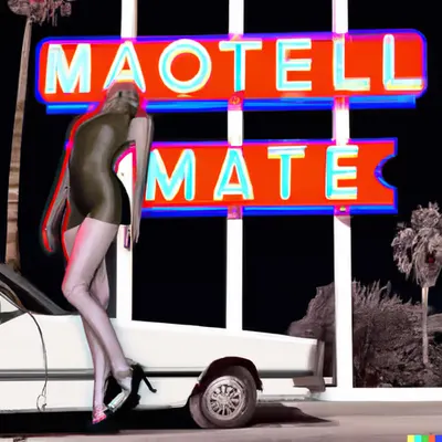 MISS AL SIMPSON X DALL-E 2 - LOST MOTEL 39