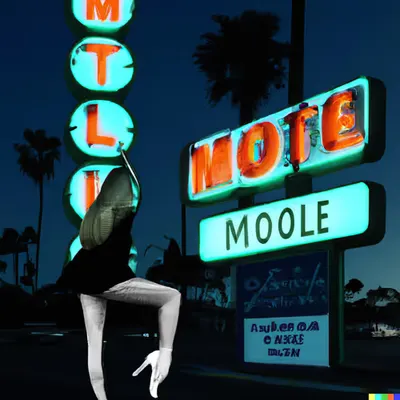 MISS AL SIMPSON X DALL-E 2 - LOST MOTEL 40