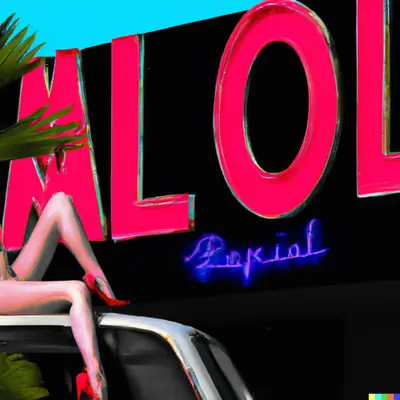 MISS AL SIMPSON X DALL-E 2 - LOST MOTEL 56