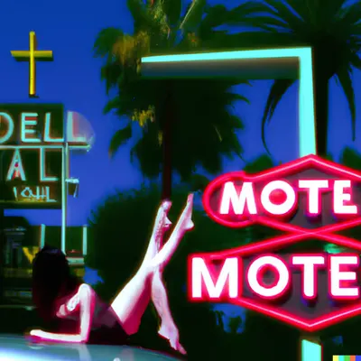 MISS AL SIMPSON X DALL-E 2 - LOST MOTEL 59