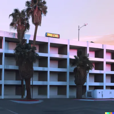 MISS AL SIMPSON X DALL-E 2 - LOST MOTEL 65