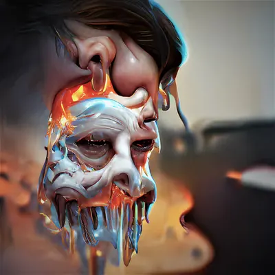 MELTED FACE #1