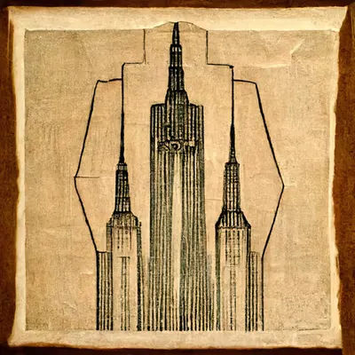 Empire State Building Drawing
