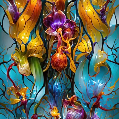 Glass Irises