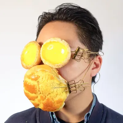 HK Egg Custard Tart and Pineapple Bread